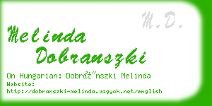 melinda dobranszki business card